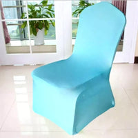 Housse chaise mariage bleu turquoise